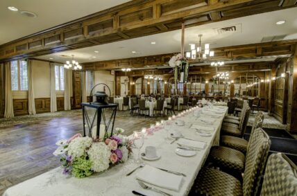 A wedding venue inside the Pillar and Post hotel in Niagara-on-the-Lake.