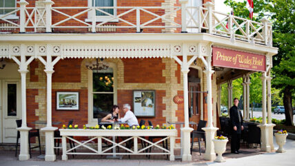 A couple enjoying their getaway in Niagara-on-the-Lake.