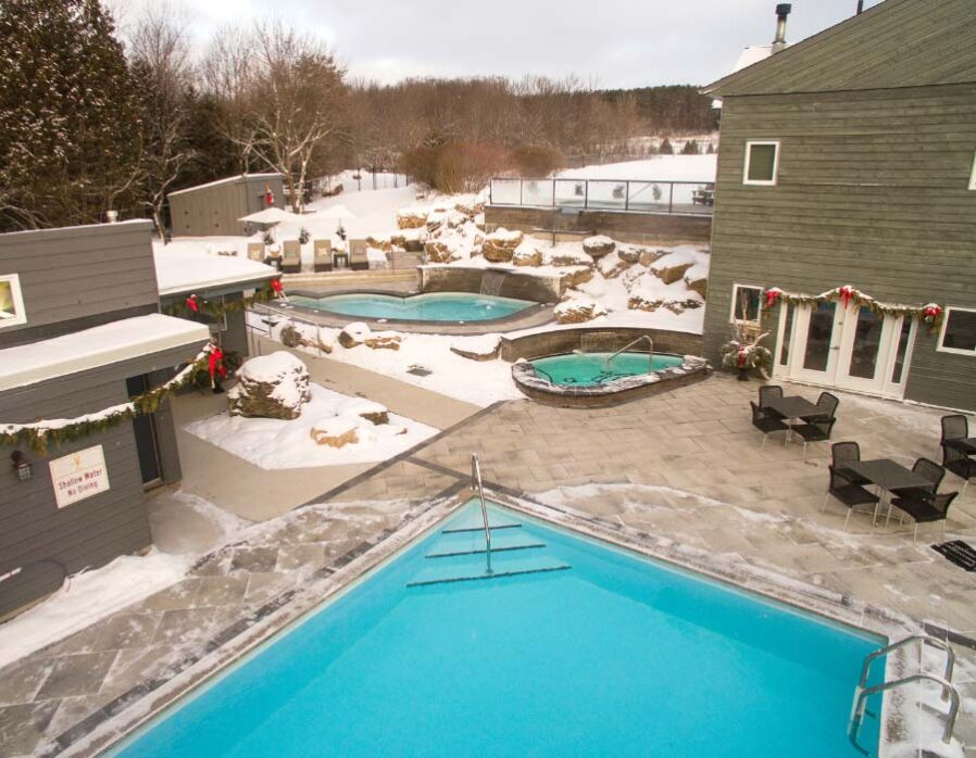 Hot Spring Pools at Millcroft Inn and Spa a Winter Activity