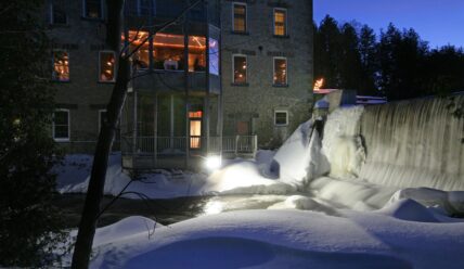 The outside of Millcroft Inn & Spa in the Spring.