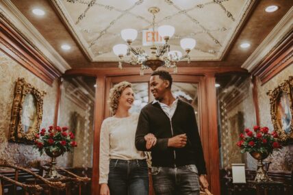 A couple enjoying a soring getaway at the Prince of Wales hotel in Niagara-on-the-Lake.