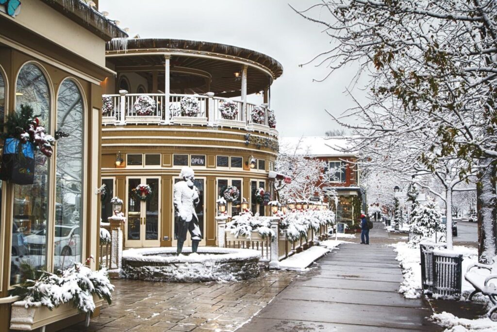 Storefronts in Niagara’s heritage district