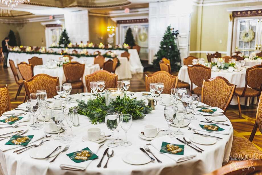 Winter themed décor at a Vintage Hotels venue