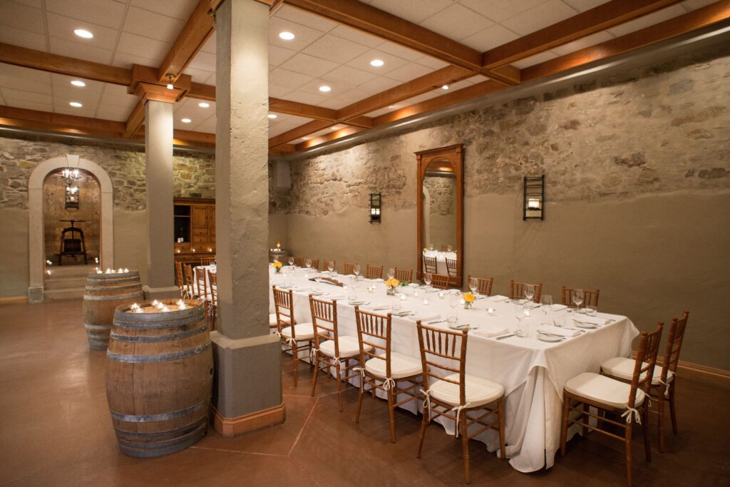 Vintner’s Cellar wedding venue in Jordan Village at Inn On The Twenty.