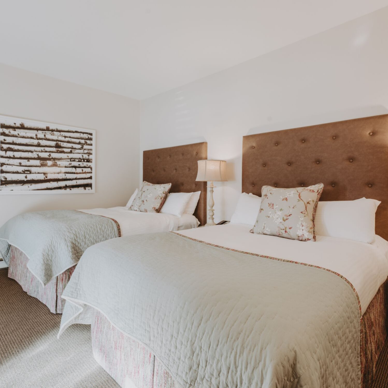 Cottage chic guest room at Moffat Inn in Niagara on the Lake