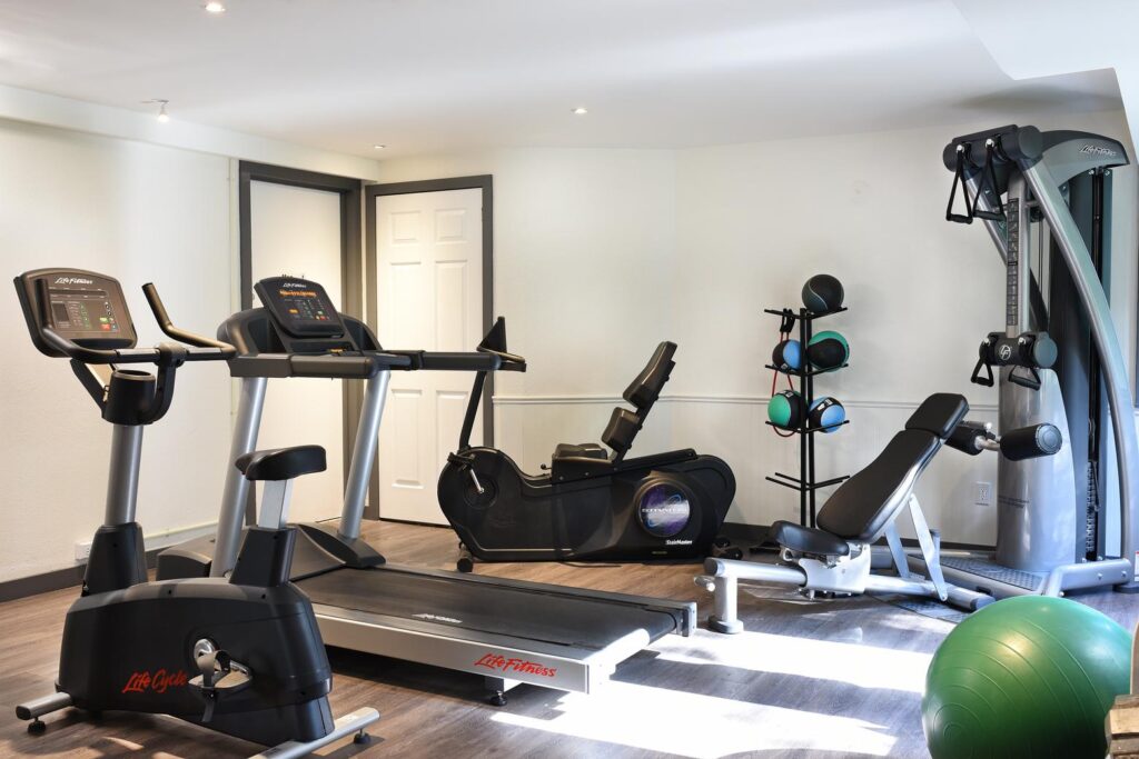 Fitness centre in Millcroft Inn & Spa in Caledon, Ontario.