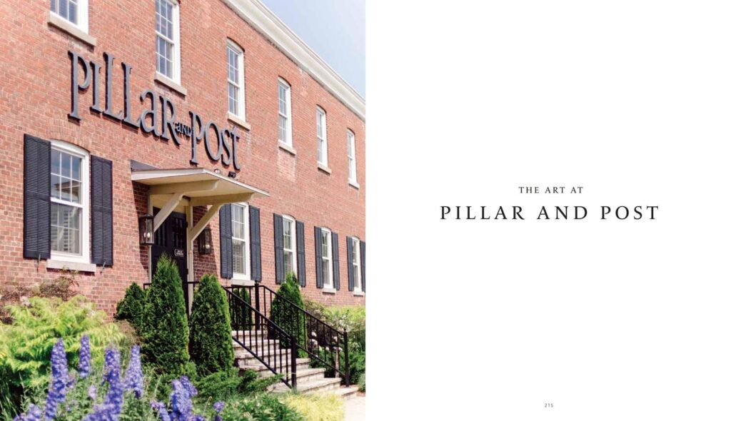 The Pillar and Post section of the Vintage Hotels Art Collection Book.