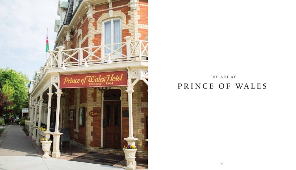 The Prince of Wales section of the Vintage Hotels Art Collection Book.