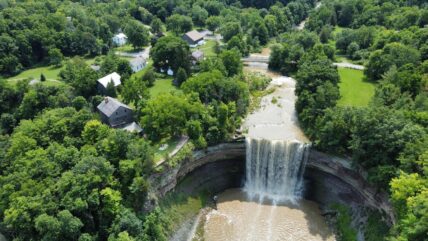 Overview of Ball’s Falls Conservation Area in Jordan Village, Ontario.