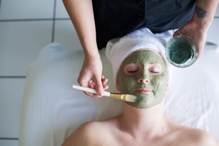 A woman receiving a Collagen Facial at Millcroft Inn & Spa in Caledon, Ontario.