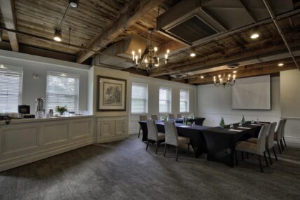 The Jordan conference room inside the Inn On The Twenty hotel in Jordan Village.