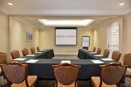 The Wedgewood conference room in the Queen’s Landing hotel in Niagara-on-the-Lake.