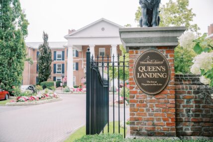 The outside of the Queen’s Landing hotel in Niagara-on-the-Lake.